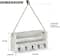 NEX™ Weathered Green Hanging Wall-Mounted Mail Organizer with 5 Hooks